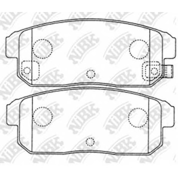 Колодки торм.зад. NIBK PN2467