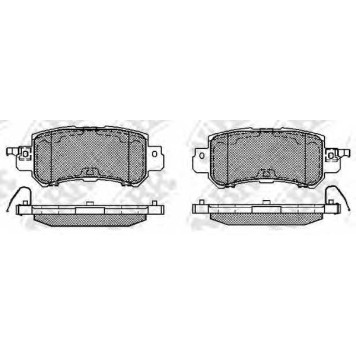 Колодки тормозные дисковые задний для MAZDA CX-5(GH,KE) <b>NiBK PN25001</b>