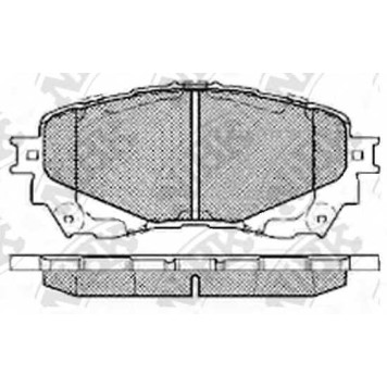 Колодки тормозные дисковые передний для MAZDA 6(GH,GJ) <b>NiBK PN25002</b>