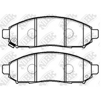 Колодки тормозные дисковые передний для NISSAN LEAF, MURANO(Z50), NAVARA(D40), PATHFINDER(R51), SERENA(C25) <b>NiBK PN2517</b>