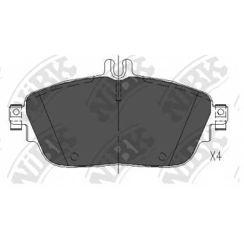 Колодки тормозные дисковые передний <b>NiBK PN31009</b>