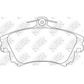 Колодки тормозные дисковые передний для MITSUBISHI CARISMA(DA#) / VOLVO S40(VS), V40(VW) <b>NiBK PN3126</b>