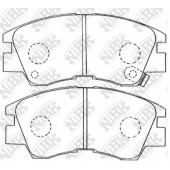 Колодки тормозные дисковые передний для MITSUBISHI L 200, L 300, PAJERO <b>NiBK PN3172</b>