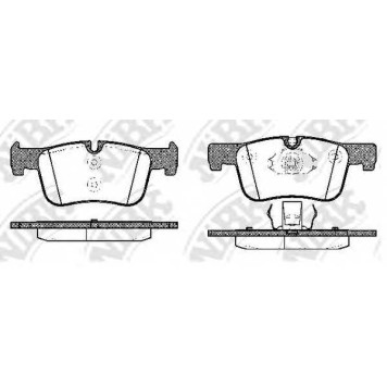 Колодки тормозные дисковые передний <b>NiBK PN32005</b>