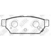 Колодки тормозные дисковые задний для MITSUBISHI CARISMA, COLT, FTO, LANCER, MIRAGE <b>NiBK PN3314</b>