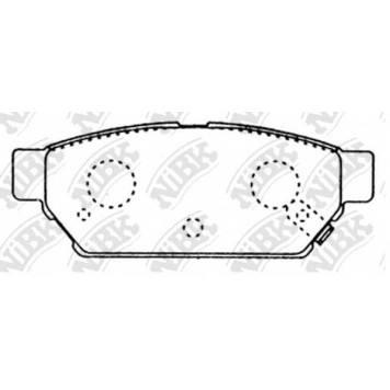 Колодки тормозные дисковые задний для MITSUBISHI CARISMA, COLT, FTO, LANCER, MIRAGE <b>NiBK PN3314</b>