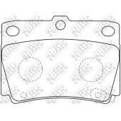 Колодки тормозные дисковые задний для MITSUBISHI PAJERO(K90,V2#W,V4#W) <b>NiBK PN3391</b>