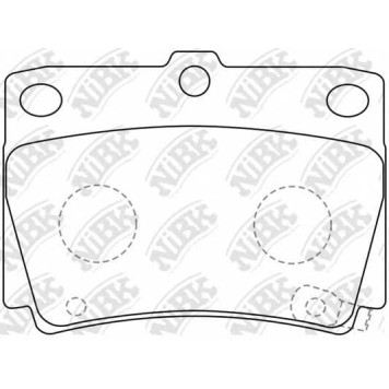 Колодки тормозные дисковые задний для MITSUBISHI PAJERO(K90,V2#W,V4#W) <b>NiBK PN3391</b>