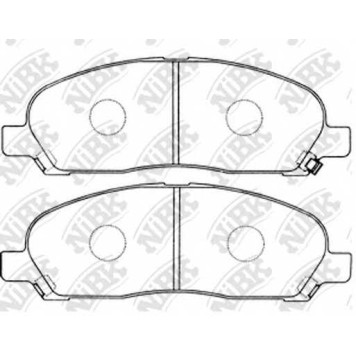 Колодки тормозные дисковые передний для MITSUBISHI GRANDIS(N8#,N9#) <b>NiBK PN3419</b>