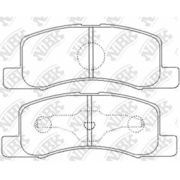 Колодки тормозные дисковые передний <b>NiBK PN3437</b>