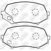 Колодки тормозные дисковые передний для MITSUBISHI CANTER(FB#,FE#,FG#) <b>NiBK PN3514</b>
