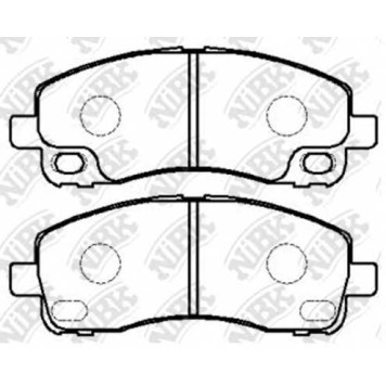 Колодки тормозные дисковые передний <b>NiBK PN3515</b>