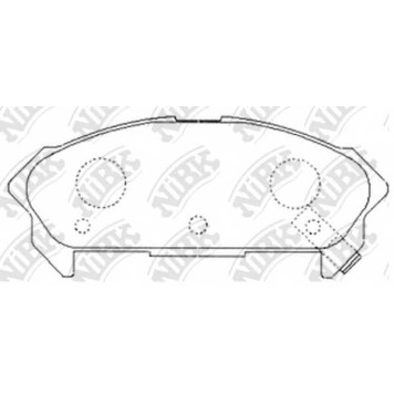 Колодки тормозные дисковые задний <b>NiBK PN4296</b>