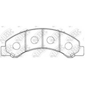 Колодки тормозные дисковые задний для ISUZU ELF(NKQ8#,NKR8#) / TOYOTA DYNA 300 <b>NiBK PN4464</b>