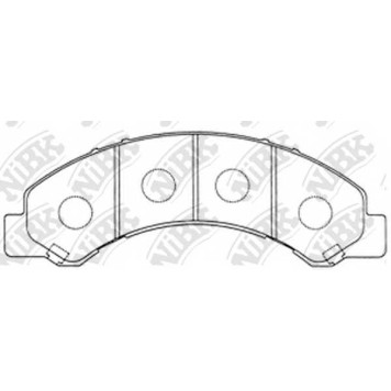 Колодки тормозные дисковые задний для ISUZU ELF(NKQ8#,NKR8#) / TOYOTA DYNA 300 <b>NiBK PN4464</b>