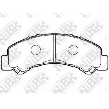 Колодки тормозные дисковые передний <b>NiBK PN4543</b>