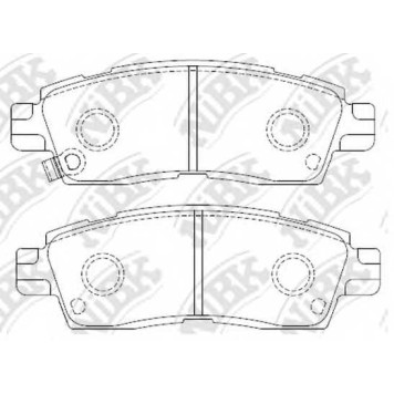 Колодки тормозные дисковые задний для CHEVROLET TRAILBLAZER(KC#) / ISUZU ASCENDER / SAAB 9-7X <b>NiBK PN4802</b>