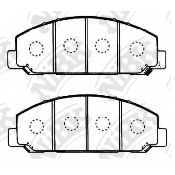 Колодки тормозные дисковые передний <b>NiBK PN4803</b>