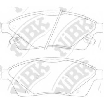 Колодки тормозные дисковые передний <b>NiBK PN51006</b>