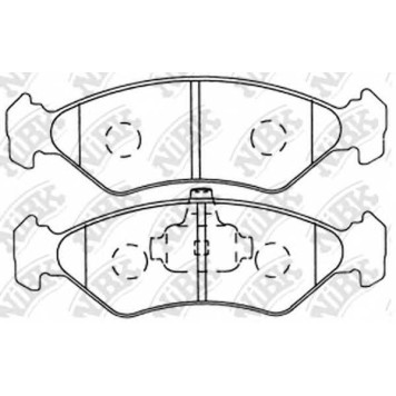 Колодки тормозные дисковые передний для FORD COURIER, FIESTA(GFJ, J3#, J5#, JA#, JB#, JV#), KA(RB, RB#) / MAZDA 121(JASM, JBSM) <b>NiBK PN5106</b>