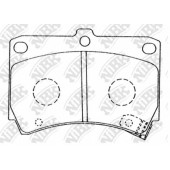 Колодки тормозные дисковые передний для KIA AVELLA, RIO(DC,DC#) / MAZDA 121(DB), 2(DY), 323 F(BJ), 323 P(BA), 323(BG), DEMIO(DW), FAMILIA(BA,BG), FESTIVA <b>NiBK PN5232</b>