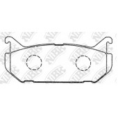 Колодки тормозные дисковые задний для MAZDA 626(GE,GF), MX-6(GE), XEDOS 6(CA) <b>NiBK PN5238</b>
