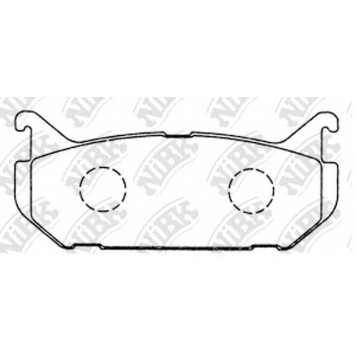 Колодки тормозные дисковые задний для MAZDA 626(GE,GF), MX-6(GE), XEDOS 6(CA) <b>NiBK PN5238</b>