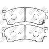 Колодки тормозные дисковые передний для KIA SHUMA(FB) / MAZDA 323 F(BJ), 626(GE,GF,GW), FAMILIA(BA,BJ), MX-6(GE), PREMACY(CP), XEDOS 6(CA) <b>NiBK PN5239</b>