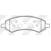Колодки тормозные дисковые передний <b>NiBK PN53004</b>