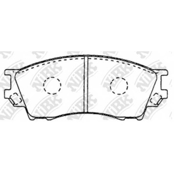 Колодки тормозные дисковые передний для MAZDA B-SERIE(UF), XEDOS 9(TA) <b>NiBK PN5334</b>