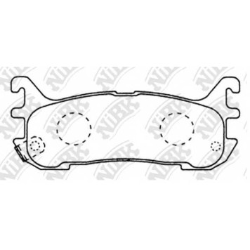 Колодки тормозные дисковые задний для MAZDA FAMILIA(BA), MX-5(NA,NB) <b>NiBK PN5365</b>