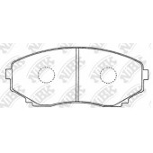 Колодки тормозные дисковые передний для MAZDA CX-7(ER), CX-9(TB), E-SERIE(SD1,SG,SL), MPV(LV,LW) <b>NiBK PN5376</b>