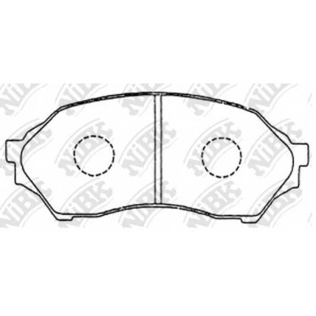 Колодки тормозные дисковые передний для MAZDA 323 F(BJ), FAMILIA(BJ) <b>NiBK PN5425</b>