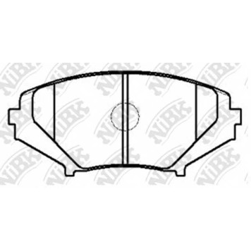Колодки тормозные дисковые передний для MAZDA RX 8(SE17) <b>NiBK PN5801</b>