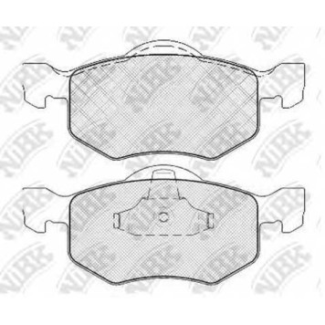 Колодки тормозные дисковые передний для FORD MAVERICK / MAZDA TRIBUTE(EP) <b>NiBK PN5805</b>