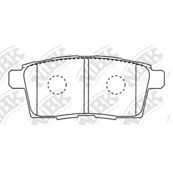Колодки тормозные дисковые задний для MAZDA CX-7(ER), CX-9(TB) <b>NiBK PN5814</b>