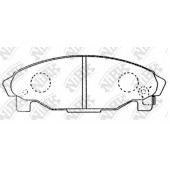 Колодки тормозные дисковые передний для DAIHATSU CHARADE(G200,G202,G203), GRAN MOVE(G3) <b>NiBK PN6340</b>