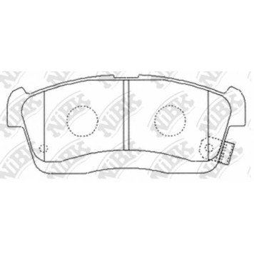Колодки тормозные дисковые передний для TOYOTA PASSO(#NC1#,#XC1#) <b>NiBK PN6492</b>