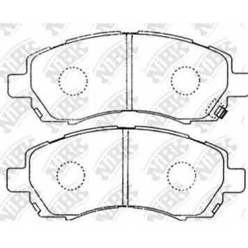 Колодки тормозные дисковые передний для SUBARU IMPREZA(GC,GF,GFC,GG), LEGACY(BD,BE,BG,BH) <b>NiBK PN7398</b>