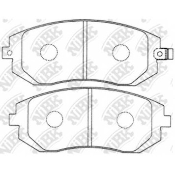 Колодки тормозные дисковые передний для SUBARU BRZ, FORESTER, IMPREZA, LEGACY, OUTBACK, XV / TOYOTA GT 86 <b>NiBK PN7460</b>