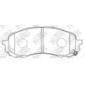 Колодки тормозные дисковые передний для SUBARU IMPREZA(G3,GD,GG,GH,GR), LEGACY(BE,BH) <b>NiBK PN7493</b>