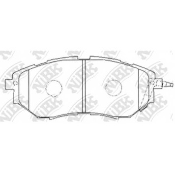 Колодки тормозные дисковые передний для SUBARU LEGACY(B13#,BL,BM,BP,BR), OUTBACK(BM,BR), TRIBECA(B9) <b>NiBK PN7499</b>