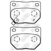 Колодки тормозные дисковые задний для NISSAN 300 ZX(Z32) / SUBARU IMPREZA(GD,GG) <b>NiBK PN7800</b>