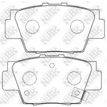 Колодки тормозные дисковые задний для ACURA NSX(NA1) / HONDA NSX(NA) <b>NiBK PN8307</b>