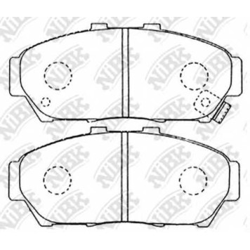 Колодки тормозные дисковые передний для ACURA INTEGRA / HONDA INTEGRA(DC2,DC4) <b>NiBK PN8337</b>
