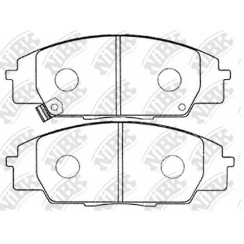 Колодки тормозные дисковые передний для HONDA CIVIC(EP,ES,EU,EV,FK,FN), S2000(AP) <b>NiBK PN8423</b>