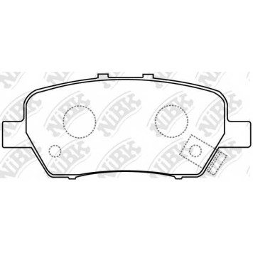 Колодки тормозные дисковые задний для HONDA ODYSSEY(RB#), STEPWGN(DBA-RG#), STREAM <b>NiBK PN8506</b>