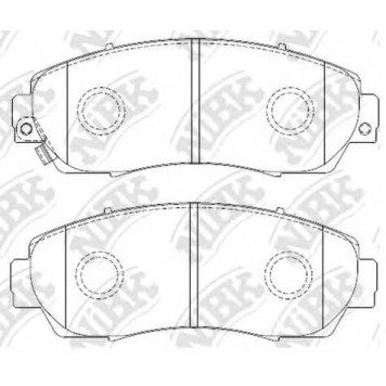 Колодки тормозные дисковые передний для HONDA CR(RE), CROSSTOUR <b>NiBK PN8802</b>