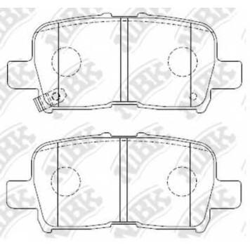 Колодки тормозные дисковые задний <b>NiBK PN8803</b>