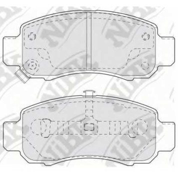 Колодки тормозные дисковые передний <b>NiBK PN8804</b>